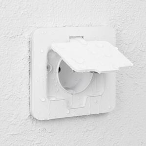 Brilagi - Priză încastrată pentru bucătărie INBOX IP55 albă dreptunghiulară