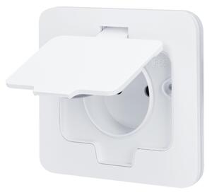 Brilagi - Priză încastrată pentru bucătărie INBOX IP55 albă dreptunghiulară