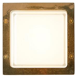 Moretti Luce Aplică LED de exterior Ice Cubic 3403, alamă natur, Auriu / Alamă, Metal