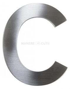 Literă"C" 75mm oțel inoxidabil