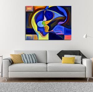 Tablou Decorativ Canvas Multicolor Capete Umane 40×60 cm