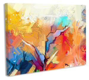 Tablou decorativ canvas design pictura abstracta moderna multicolora 50×70 cm