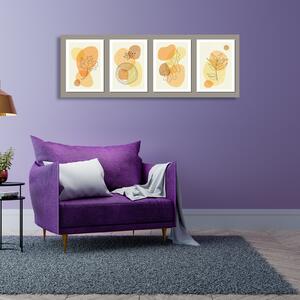 Set De Patru Desene Abstracte Culori Toamna 20×30 cm