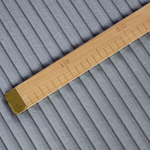 Goldea tesături din polyester minky dungi - gri închis - lătime 150 cm 150 cm