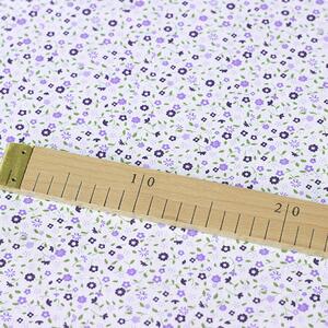 Goldea țesătură simona 100% bumbac - flori mici violet 150 cm