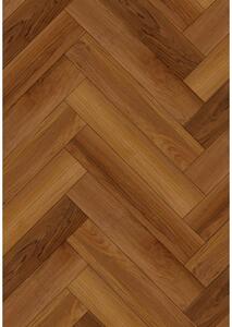 Mexen Lubbock probă de podele vinil impletis SPC 6,5 mm, substrat IPEX 1,5 mm, 4 V-Fuga, Teak - F1186-S
