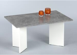 Masuta de cafea MINIMAL, PAL gri beton alb, 86x58x44 cm