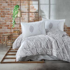 Set Lenjerie de pat ranforce, doua persoane, bumbac 100% (FIORITA V2)