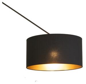 Lustră LED reglabilă pe tijă GORTA 1xE27/60W/230V negru/auriu