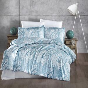 Set Lenjerie de pat, doua persoane, bumbac 100% dublu satinat (GIRALDA)