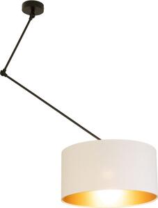 Lustră LED reglabilă pe tijă GORTA 1xE27/60W/230V alb/auriu