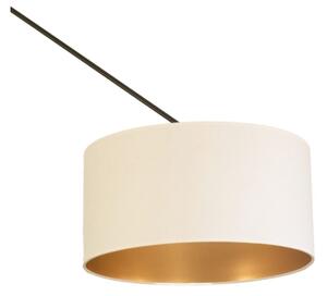 Lustră LED reglabilă pe tijă GORTA 1xE27/60W/230V alb/auriu