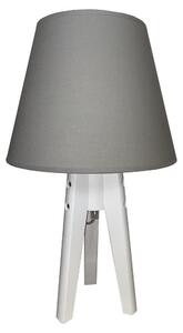 Lampă de masă CONE 1xE27/60W/230V albă/gri