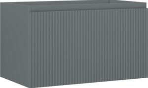 Mexen Rivel, mobilier baie 80 cm, 1 sertar, canelat, grafit mat, 91A20-08047-1-BF66
