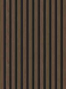 Mexen Lam-B, lamele acustice de perete 275 × 30 cm, placă HDF 4 mm, furnir tehnic, nuc espresso, S100-275307-3015-019