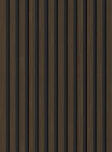 Mexen Lam-B, lamele acustice de perete 275 × 30 cm, placă HDF 4 mm, furnir tehnic, nuc ars, S100-275307-3015-024