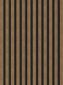 Mexen Lam-B, lamele acustice de perete 275 × 30 cm, placă HDF 4 mm, furnir tehnic, nuc natural, S100-275307-3015-016