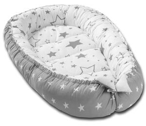 Cosulet bebelus pentru dormit Kidizi Baby Nest Cocoon 90x50 cm Galaxy Grey