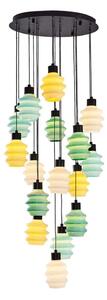 Lustră LED pe cablu CACTUS 16xLED/3,12W/230V 3000K verde/galben/alb