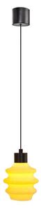Pendul LED CACTUS cu cablu, 3 W, 230 V, 3000 K, negru/galben
