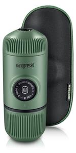Aparat de cafea portabil Wacaco Nanopresso (verde) + carcasă solidă