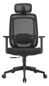 Scaun ergonomic Icon-H, spatar Mesh, sezut textil, Negru