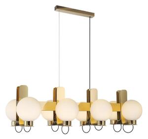 Candelabru pe cablu REGGIO 8xE27/40W/230V auriu