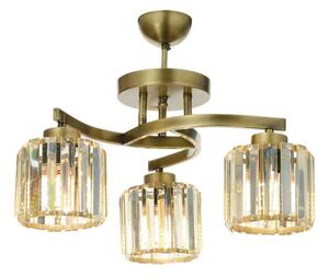 Lustră aplicată CRYSTALLINE 3xE27/40W/230V bronz
