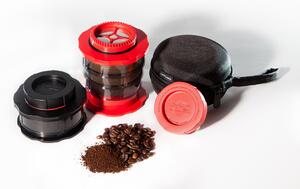 Aparat de cafea de voiaj Cafflano Compact (negru) + carcasă solidă gratuit