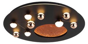 Plafonieră LED MARS, 58 W, 230 V, 3000 K, neagră