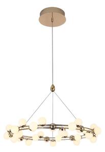 Lustră LED suspendată pe cablu MARS LED/50W/230V 3000K aurie