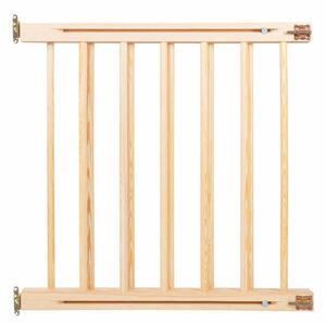 Springos - Poarta de siguranta extensibila din lemn natur 72-122 cm Wooden