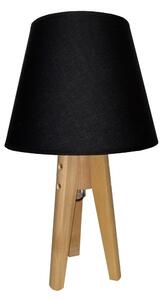 Lampă de masă CONE 1xE27/60W/230V negru pin