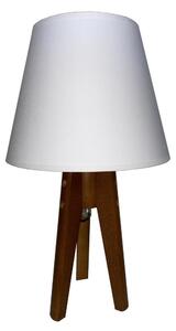 Lampă de masă STOZEK 1xE27/60W/230V alb stejar