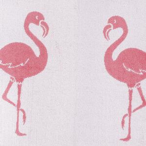 Goldea prosop de plajă frotir flamingo - roz deschis 90x180 cm 90 x 180 cm