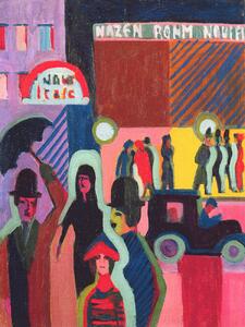 Reproducere Shopping in the Rain (Retro Cityscape) - Ernst Ludwig Kirchner, (30 x 40 cm)