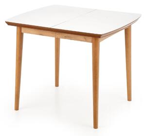Masă Houston 795Stejar lefkas, Alb, 8x8x9cm, ExtensieExtensie, MDF, Lemn