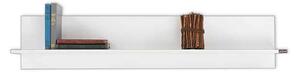 Raft de perete Adore Optimal, Alb Lucios, 120x25x20 cm