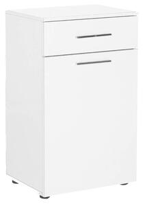 Dulap Baie cu cos de rufe Adore Diamond, sertar, Alb Lucios, 52 x 83 x 38 cm