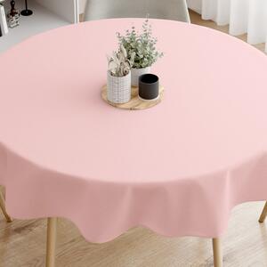 Goldea față de masă decorativă loneta - roz - rotundă Ø 140 cm