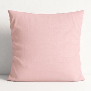 Goldea față de pernă decorativă loneta - roz 60 x 60 cm