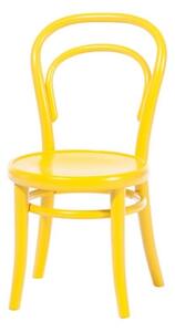 Scaun pentru copii, din lemn de fag Petit Yellow, l32xA40,5xH63 cm