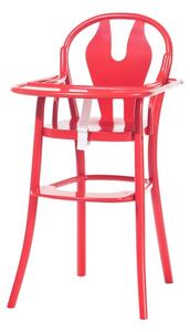 Scaun pentru copii, din lemn de fag Petit 114 Red, l48xA57xH93 cm