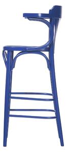 Scaun de bar din lemn de fag 135 Blue, l54xA49xH107 cm