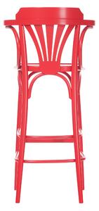 Scaun de bar din lemn de fag 135 Red, l54xA49xH107 cm