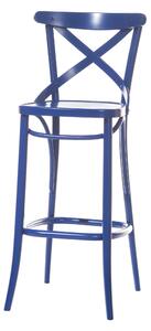 Scaun de bar din lemn de fag 149 Blue, l45xA46,5xH109,5 cm