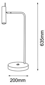 Lampă de masă AMOS 1xGU10/15W/230V albă Amplex 8907