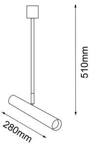 Lustră pe tijă AKADI 1xGU10-MR11/15W/230V Amplex 8879
