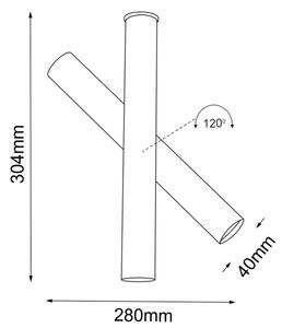 Spot YABU 1xGU10-MR11/15W/230V negru Shilo 2243