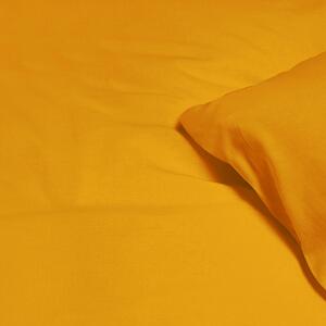Goldea lenjerie de pat din 100% bumbac - muştar 140 x 200 și 50 x 70 cm